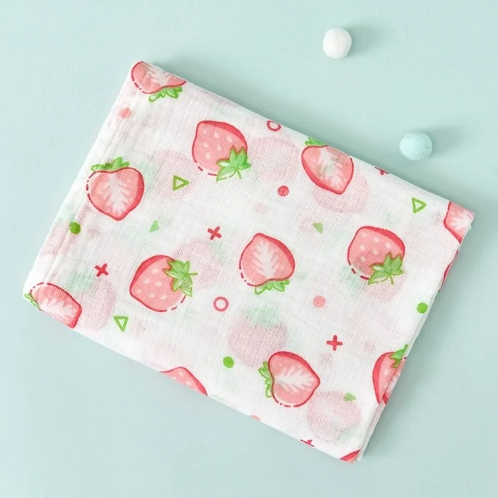 New Cotton Swaddle Blanket 2 Layer Quick Dry Newborn Blankets Soft Stroller Blanket Cover Bath Towel Summer