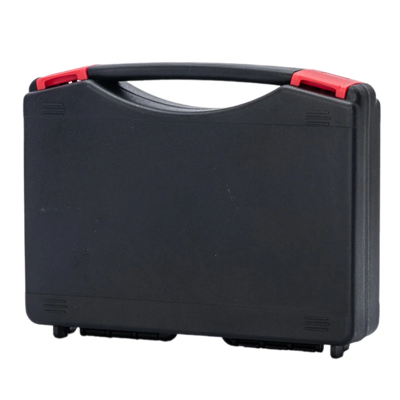 สีดํากล่องเก็บเครื่องมือกระเป๋าเดินทางพลาสติกแบบพกพาชิ้นส่วนฮาร์ดแวร์อเนกประสงค์กล่องซ่อมเครื่องมือสกรูOrganizerกรณี