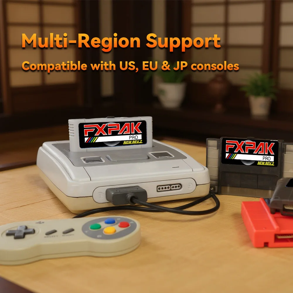 خرطوشة ألعاب FXPAK Pro SD2 Rev.Z جديدة لوحدة تحكم ألعاب الفيديو SNES Super Famicom JP/EU/US 16 بت SA1 RPG مع لعبة الإعصار IV #6