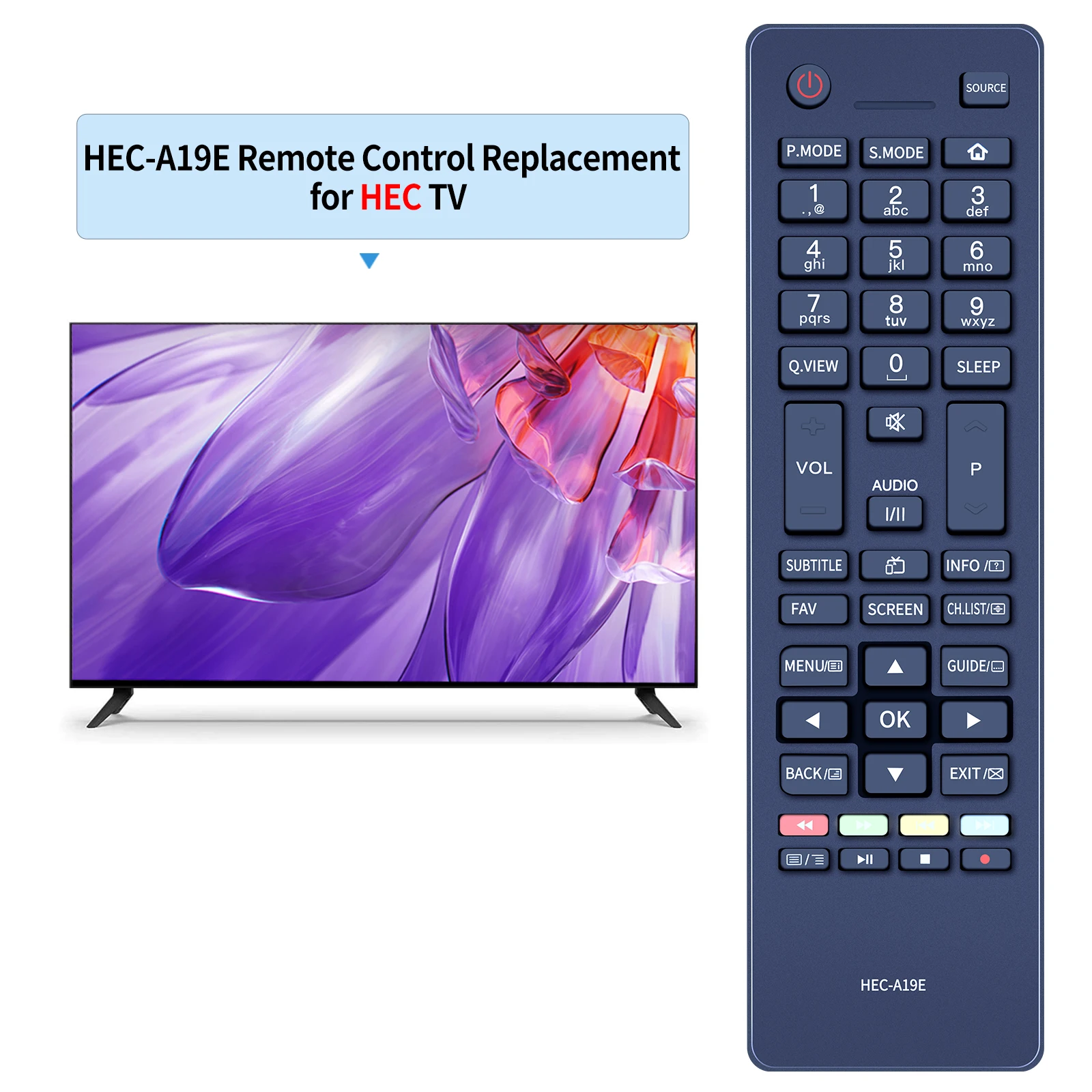 New Original HEC-A19E For Haier HEC LED TV Remote control 32B9600 E22D1F E24D1 E32D1 Candy Uno 24