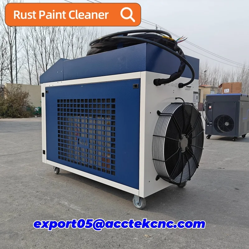 No Pollution Laser Cleaner Powerful Laser Machines Water-cooling Stable Cleaning Tools for Metal Rust Paint