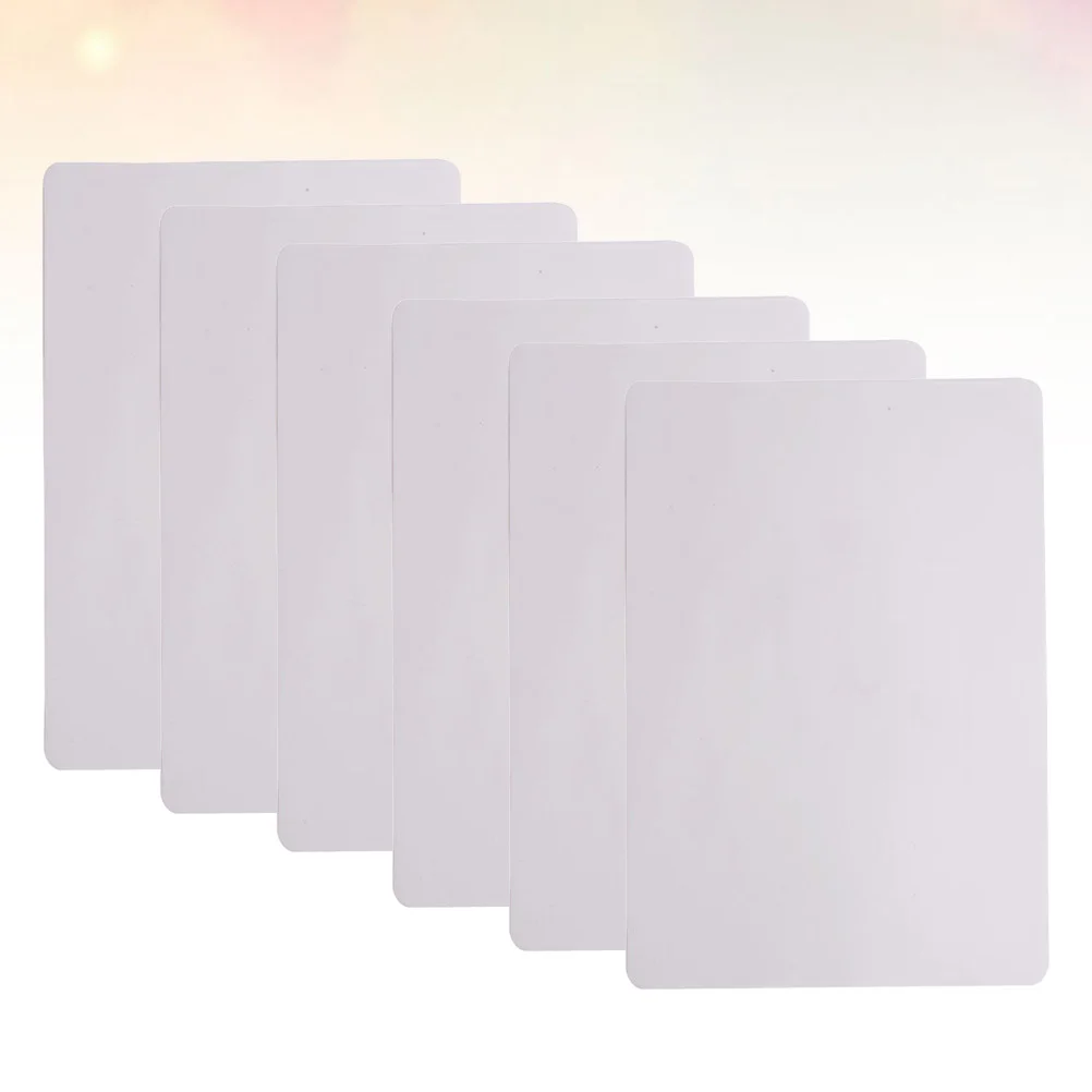 Feuilles vierges de peau de pratique en Silicone, 6 pièces, pour débutants en tatouage, matériau synthétique Flexible blanc, aide à l'entraînement