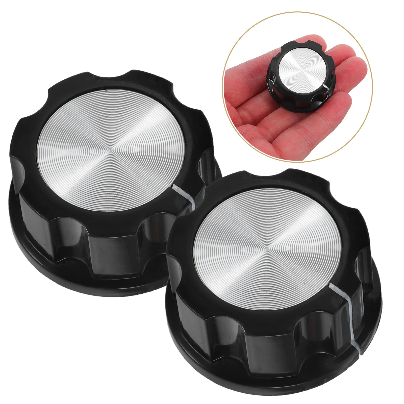

2Pcs Control Knob Replacement for Oven Switch Button Universal Fit Fryer Electric Oven Stove Quick Install Smooth Operation