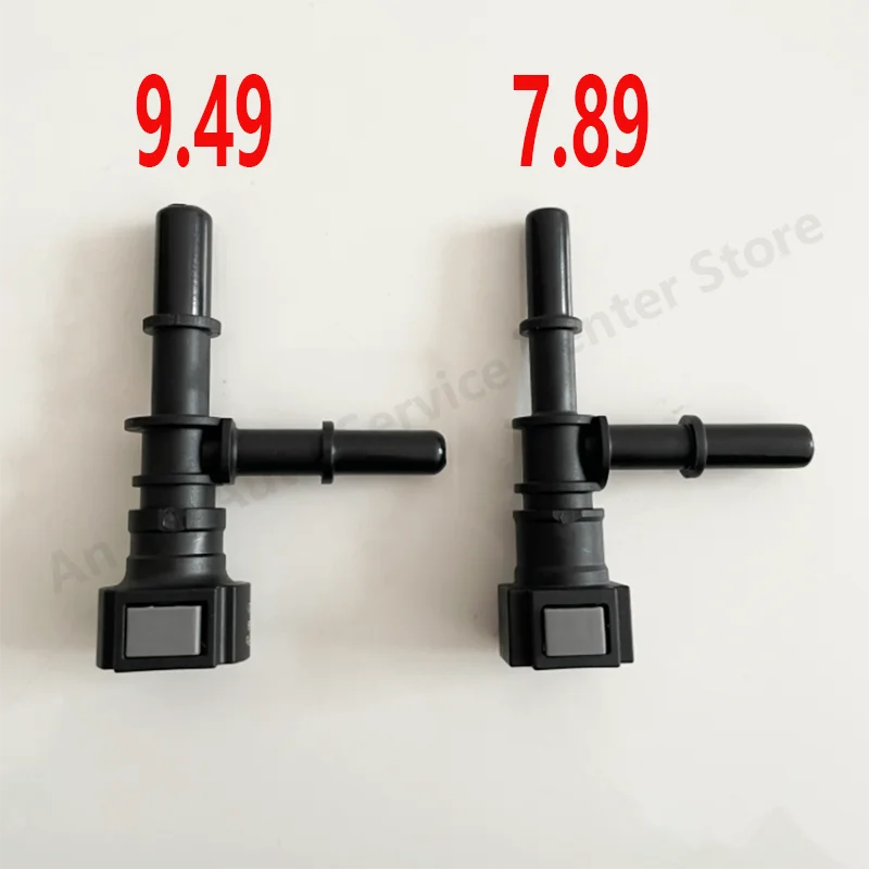 1Pcs 7.89 9.49 Tee Connector Car Fuel Line Coupler Hose Quick Connect Rubber Nylon Oil Line Pipe Adapter