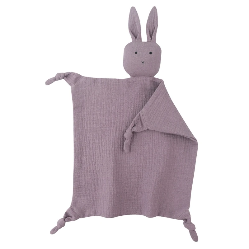 Soft Cotton Baby Bib Stuffed Rabbit for Doll Newborn Appease Towel Security Blan Drop shipping