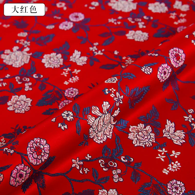 50x70 cm brocade jacquard pattern fabrics by the yard sewing cheongsam doll jacket DIY design damask clothing fabric