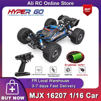 MJX Hyper Go 16207 1/16 Brushless Rc Car 2.4G 4WD Racing Car  Remote Control Truck 70KM/H High Speed  Off-Road Drift Cars Boy Gift