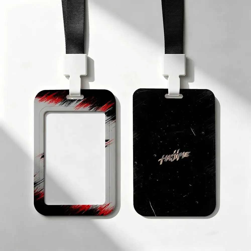 Hajime MiyaGi Andy Panda Card Holder Neck Strap Pendant Door Badge Holder Lanyards Keychain Work Credential Case Gift