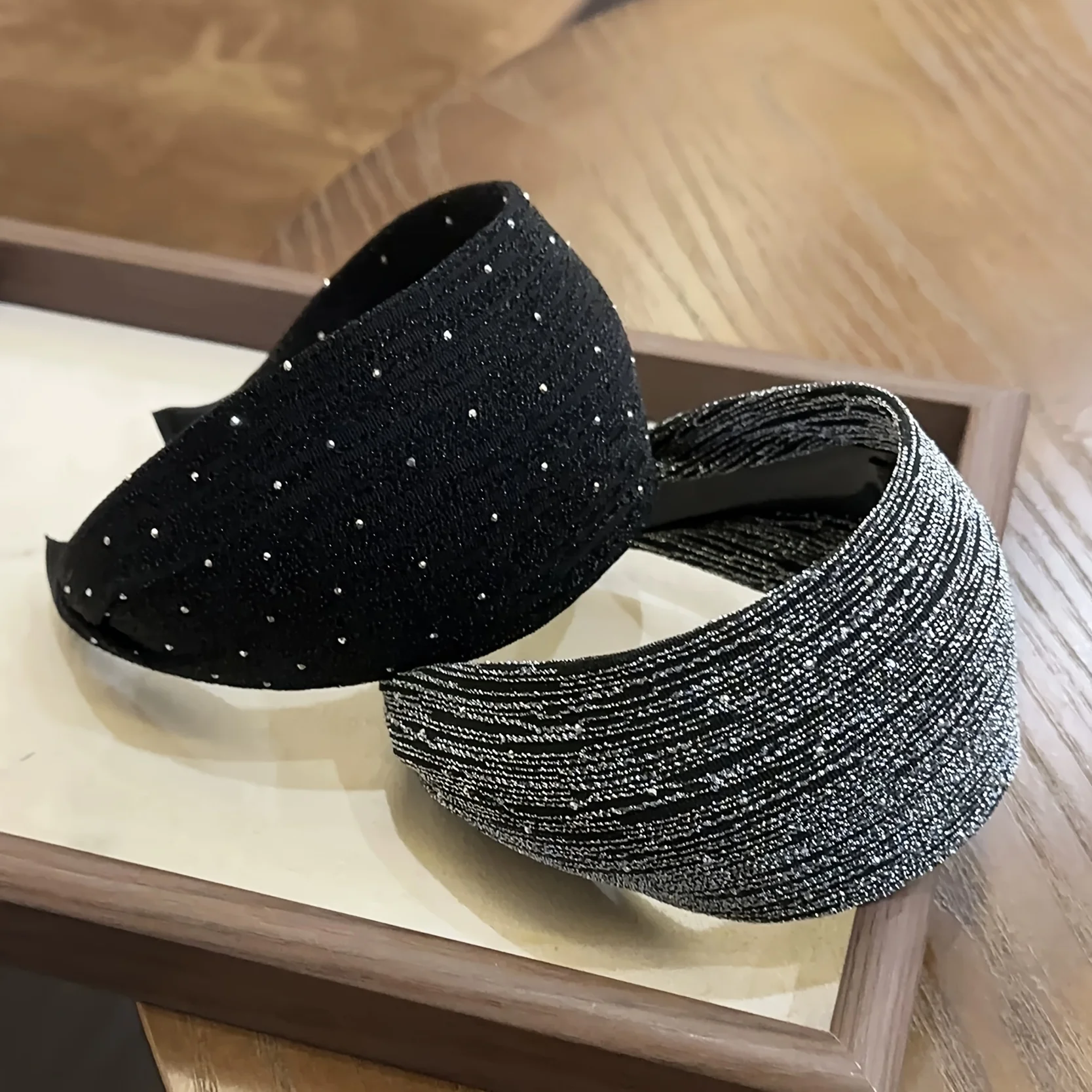 Hochkroniges Haarband, Vollmond-Stern-Haarband mit breiter Krempe, vielseitiges breites Haarband für Damen, Valentinstagsgeschenk – Detail 3