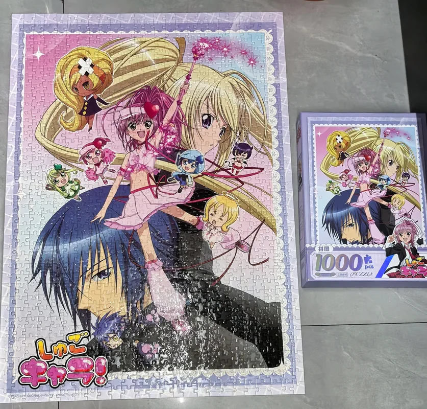 

В наличии Оригинальный Shugo Chara! Аниме-атрибутика: 1000 деталей мультяшных аниме-пазлов с Шинамори Аму и Цукиоми Икуто, коллекционные фигурки