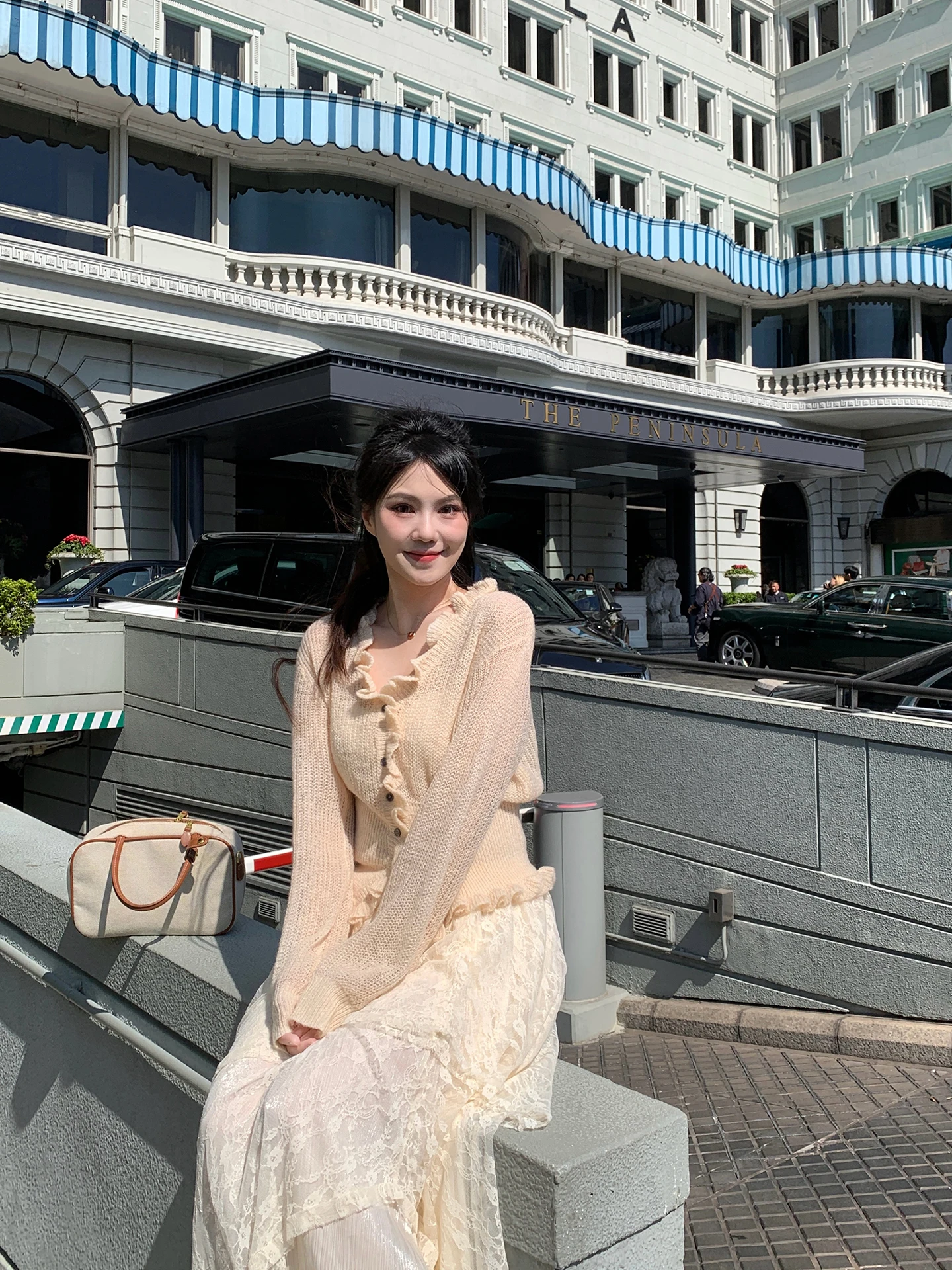 

Korean Sle Knitted Thin Cardigan New Year Wood ain Early Spring New Arrival Beautiful Top Women's Long Sve