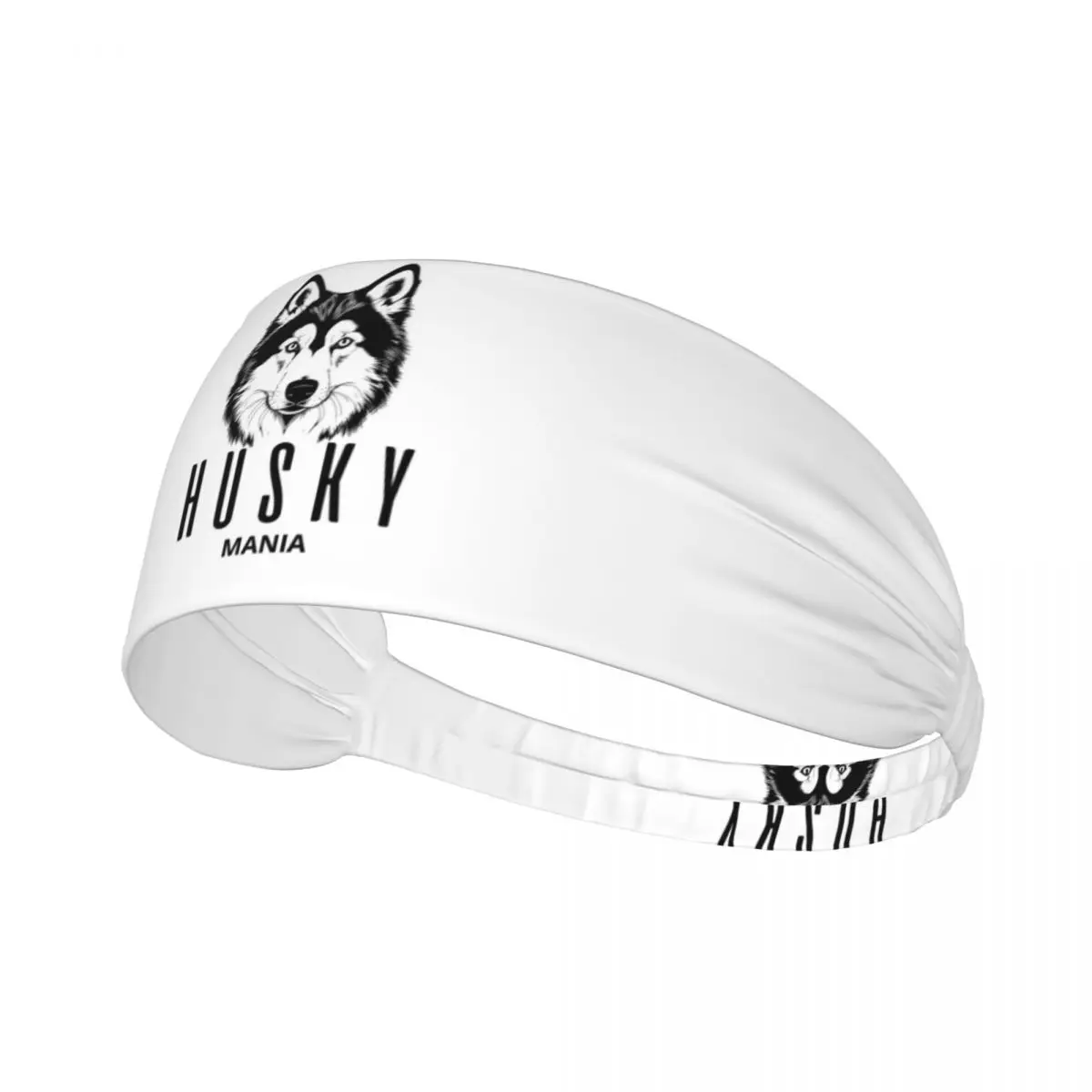 Banda para el sudor personalizada SIBERIAN HUSKY MANIA para hombres y mujeres, banda para el sudor deportiva de secado rápido, gimnasio, Yoga, correr