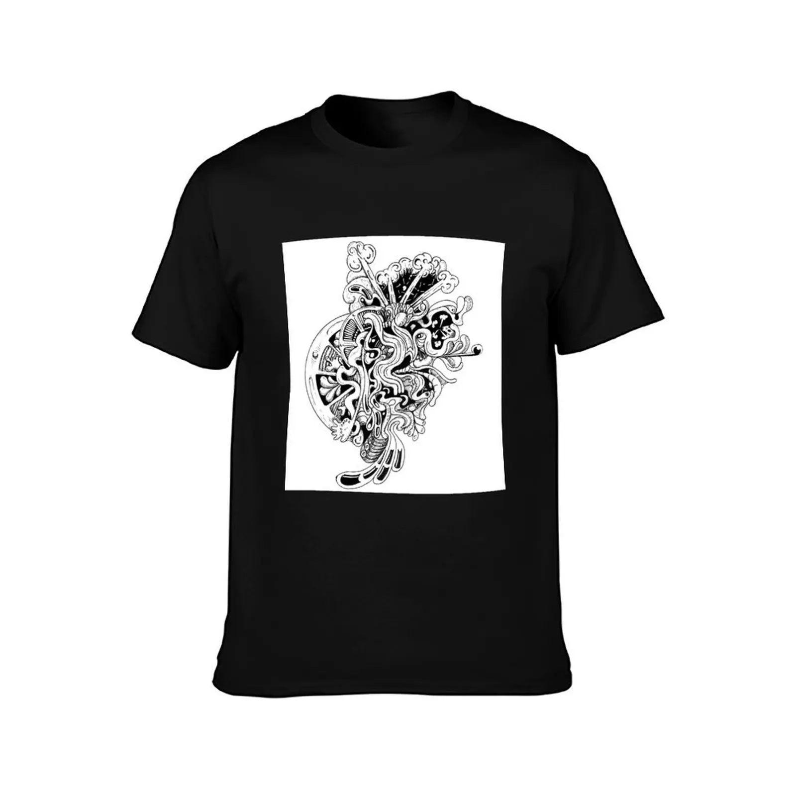 Ink Doodle T-Shirt All Weather Casual Short Sleeve T-Shirt