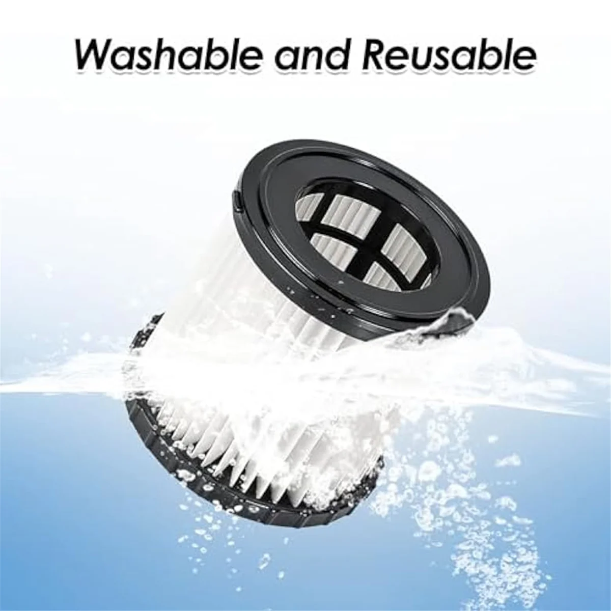 AC66 4 filtros de pacote para Ryobi 18V ONE + PCL733, PCL734, P3240 aspiradores úmidos/secos, parte A32VC05, A32RF08