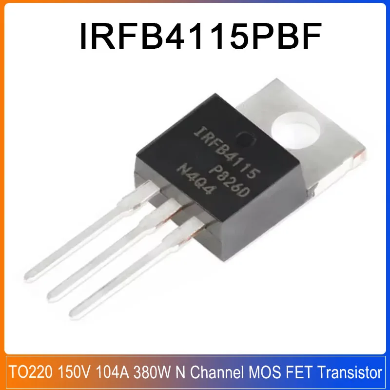 

10PCS IRFB4115PBF TO-220 IRFB4115 DIP TO220 150V 104A 380W N Channel MOS FET Transistor