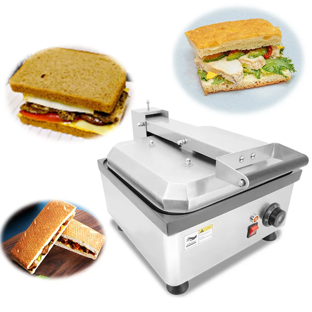 Panini Press Plates  grill sandwich Commercial Electric Hotel Outdoor panini sandwich maker