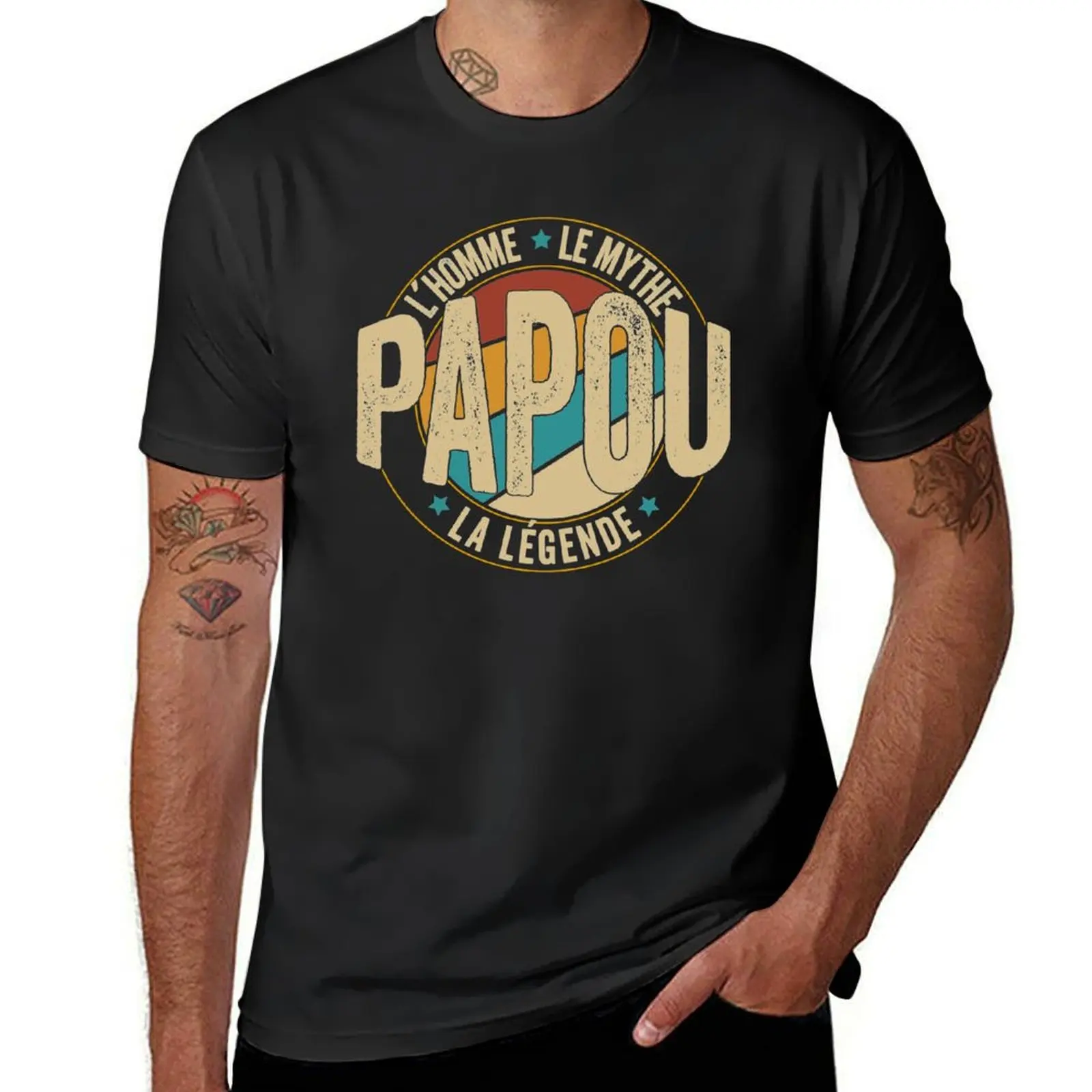 

Homme Cadeau Papou l'Homme le Mythe la Légende PAPA T-Shirt Blouse aesthetic clothes mens graphic t-shirts pack