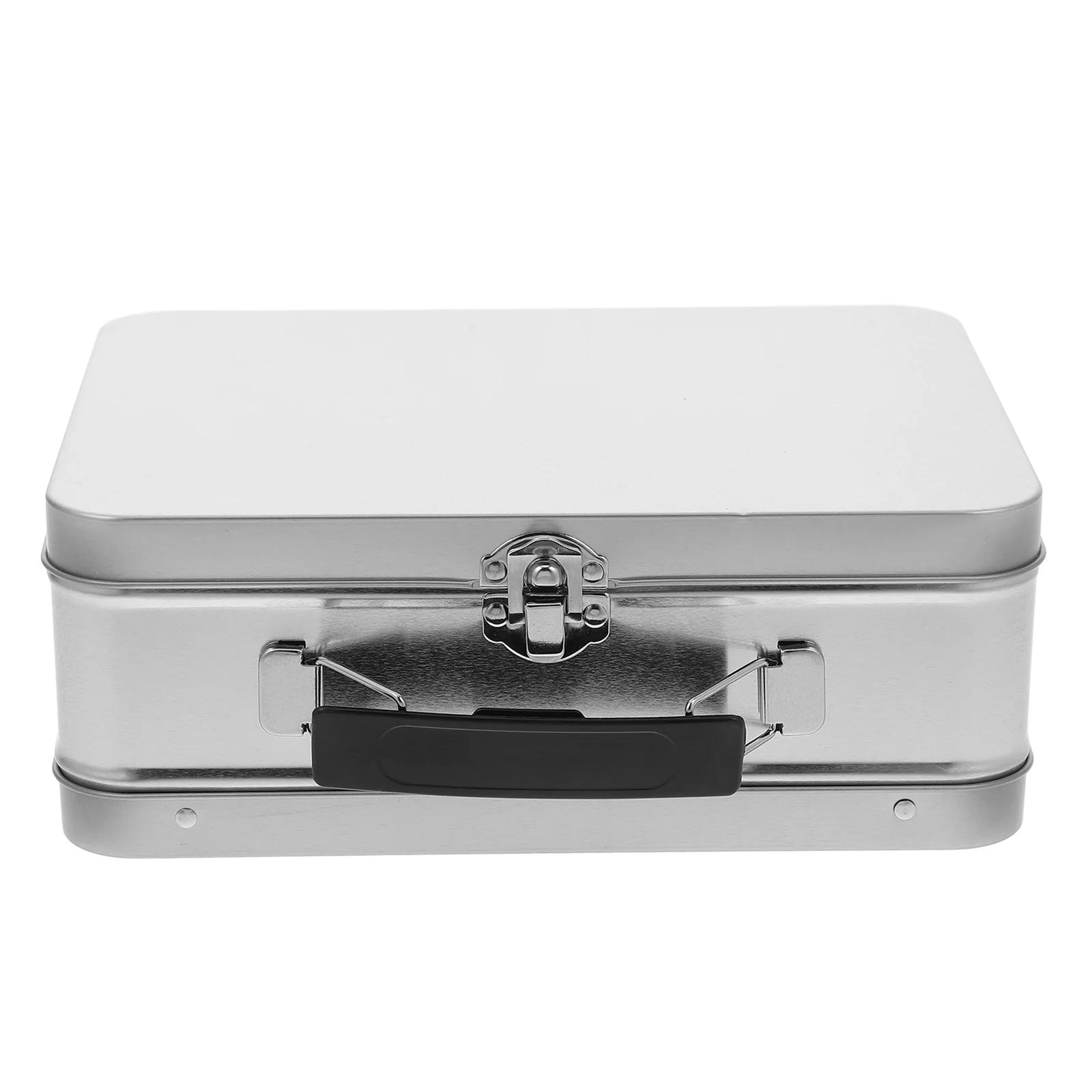 Handheld Gift Tin Box Retro Metal Lunch Container Leakproof Storage For Food Snacks Bento Cookie Tins Vintage Style