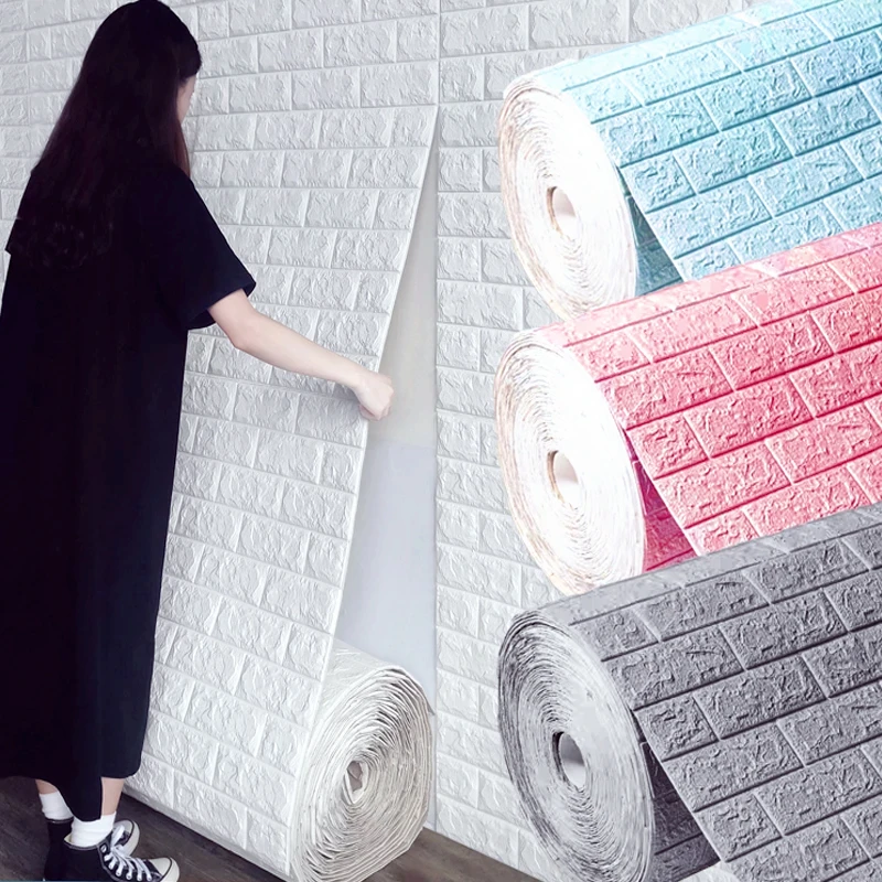 

3D Brick Wall Stickers, Bedroom Decor, Self-Adhesive Wallpaper, Home Decor, Living Room Decoration