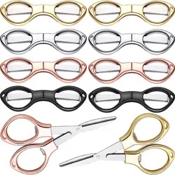 1PC Mini Folding Scissors Stainless Steel Scissors Anti Rust Portable Keychain Scissors Small Scissor for Travel School Office