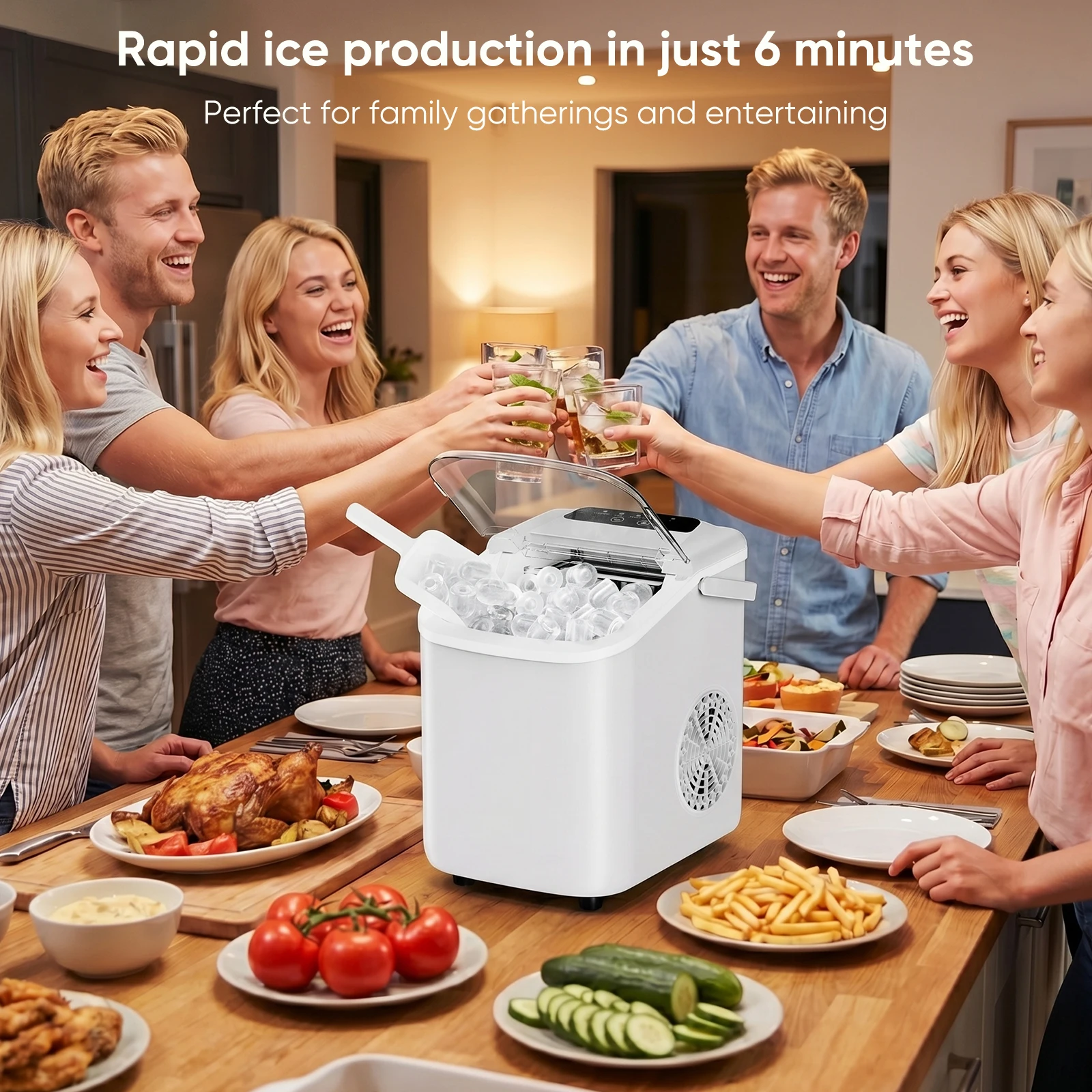 portable ice maker countertop design