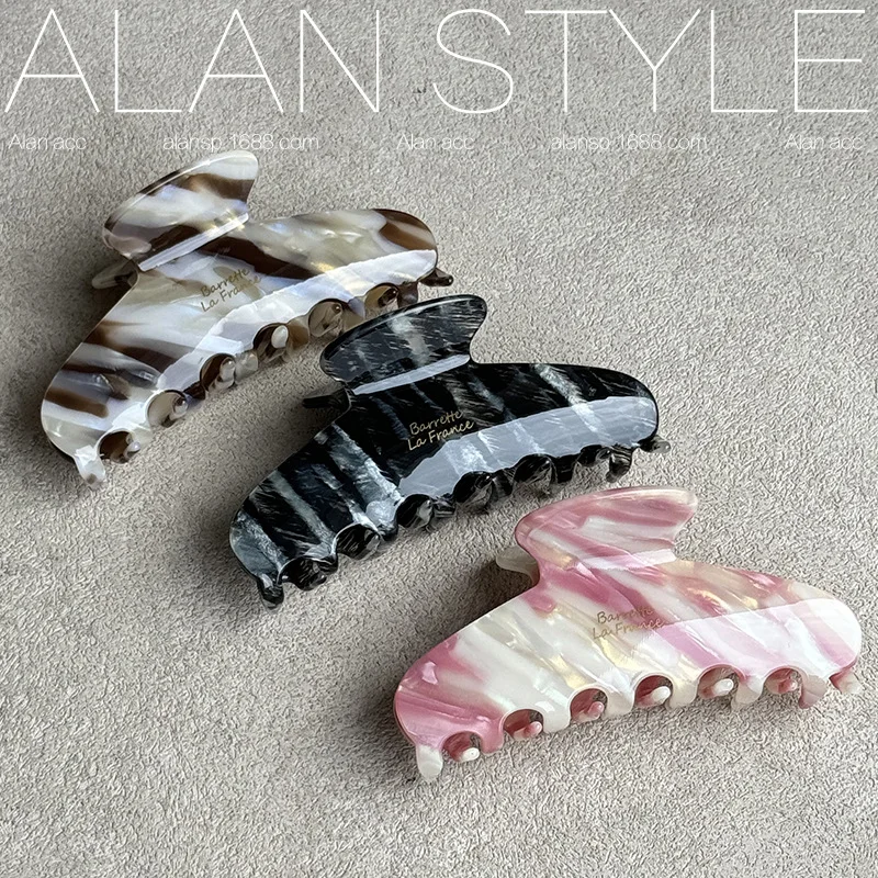 خلات مشبك شعر كليب 11 سنتيمتر طويل كبير سرطانات الشعر للشعر الطويل إكسسوارات الشعر الأنيقة أغطية الرأس النساء الموضة الفرنسية