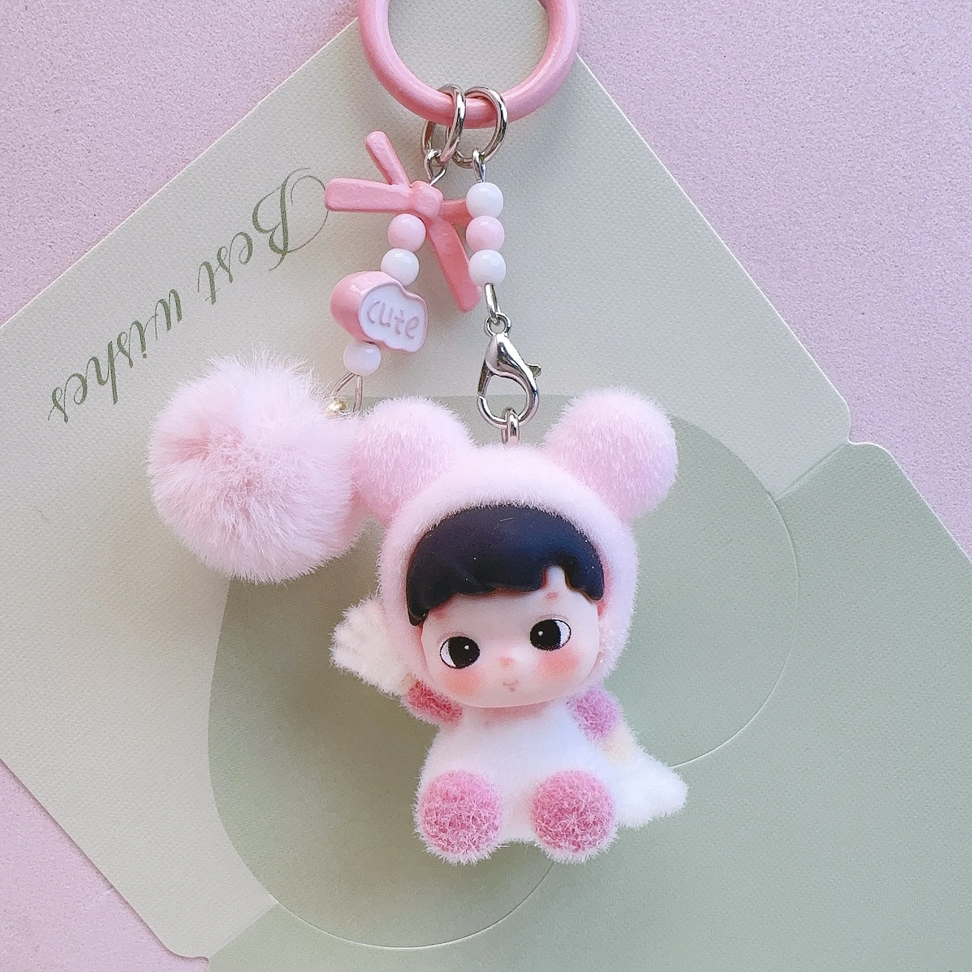 

New model Keychain Anime Cute Figure Fashion Keyring Pendent Car Key Accessories Doll Toy Xmas for