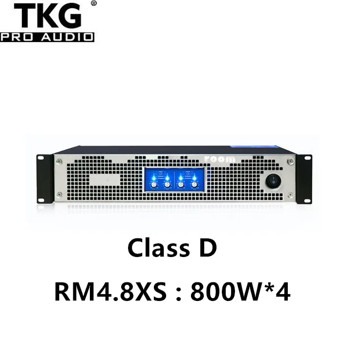 TKG RM4.8XS 800watt 800W 4 channel class d best professional amplifier outdoor concert sound system audio amplifier 800 watt