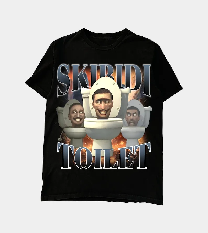 Skibidi Toilet Sigma Ohio Gyatt Tee T-Shirt Shirt Tees T-Shirts Shirts