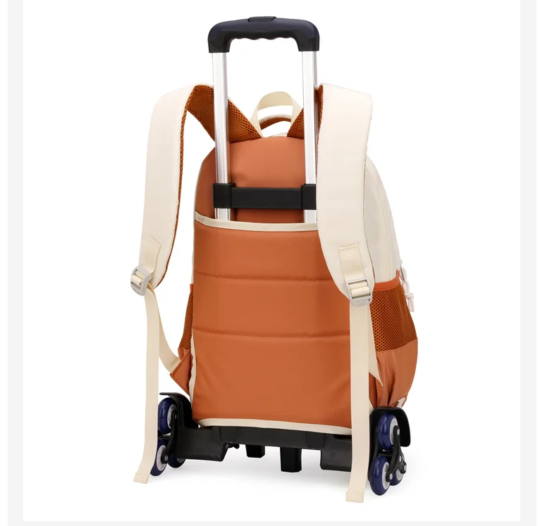 with wheels for Boys College School Rucksack Trolley Schoolbag Rolling Backpack Laptop Wheeled school bags Men's Backpack Teens