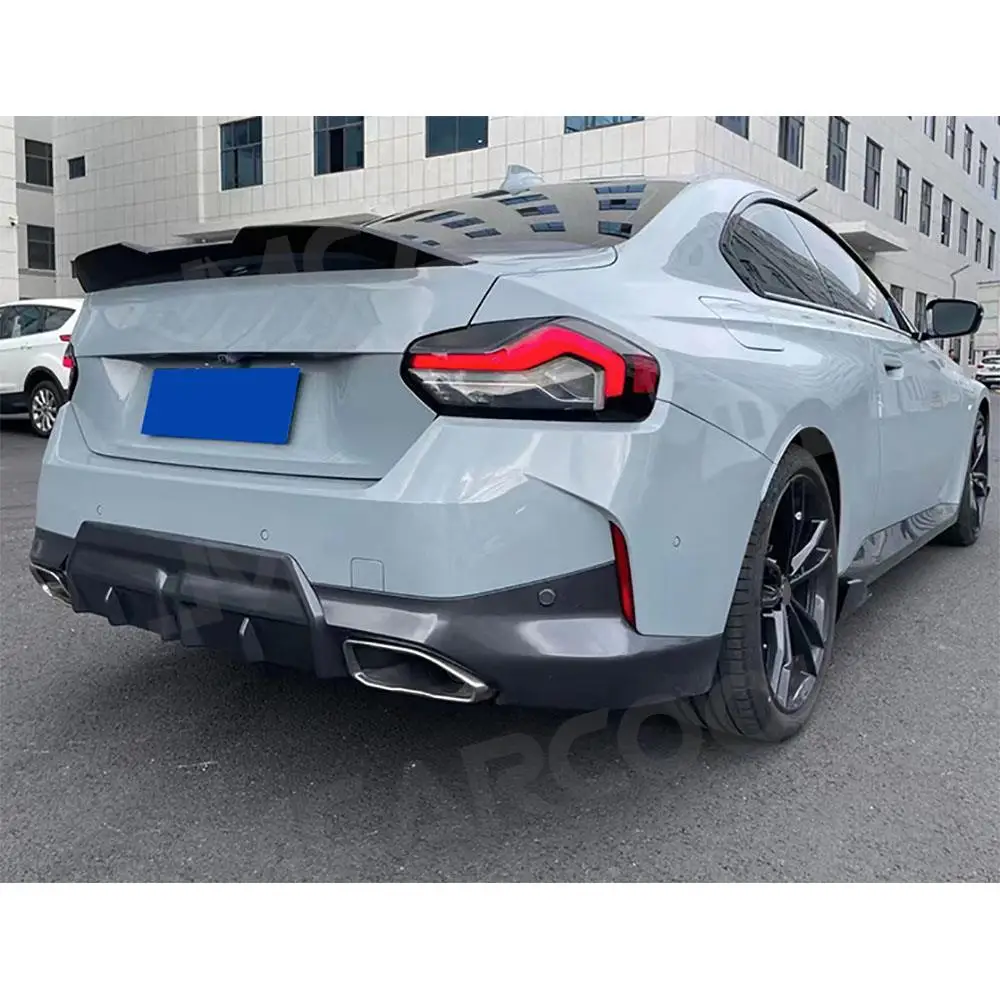 

Задний багажник автомобиля, спойлер, крыло багажника для BMW 2 серии G42 M Sport Coupe 2021 + ABS Carbon Look, Стайлинг автомобиля