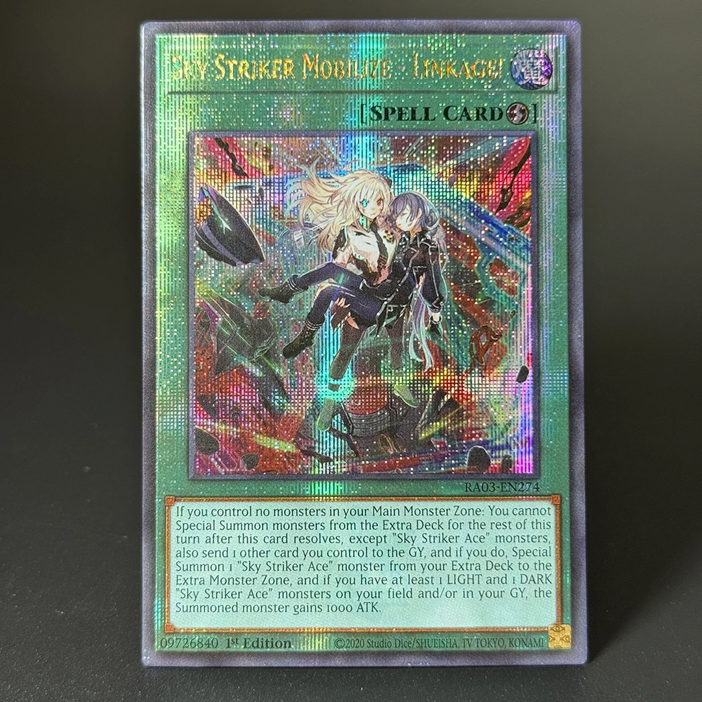 بطاقات YuGiOh المعدنية - QCScR ربع القرن Bonanza Secret Rare Red-Eyes Black Dragon Summoned Skull Sky Striker Mobilize - الربط!