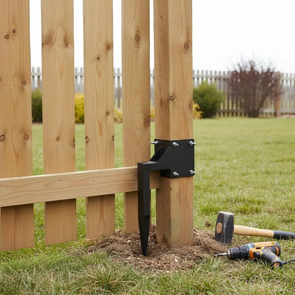 

Усиленные опорные стойки для деревянных столбов, 4 шт., 3,5 x 3,5 дюйма, для ремонта поврежденных деревянных столбов забора, усиления наклонного основания почтового ящика