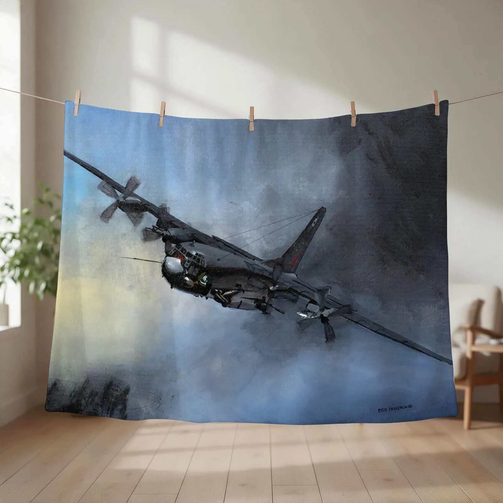 Spectre AC 130 U Throw Blanket couch cozy soft plush fuzzy picnic outdoor blanket