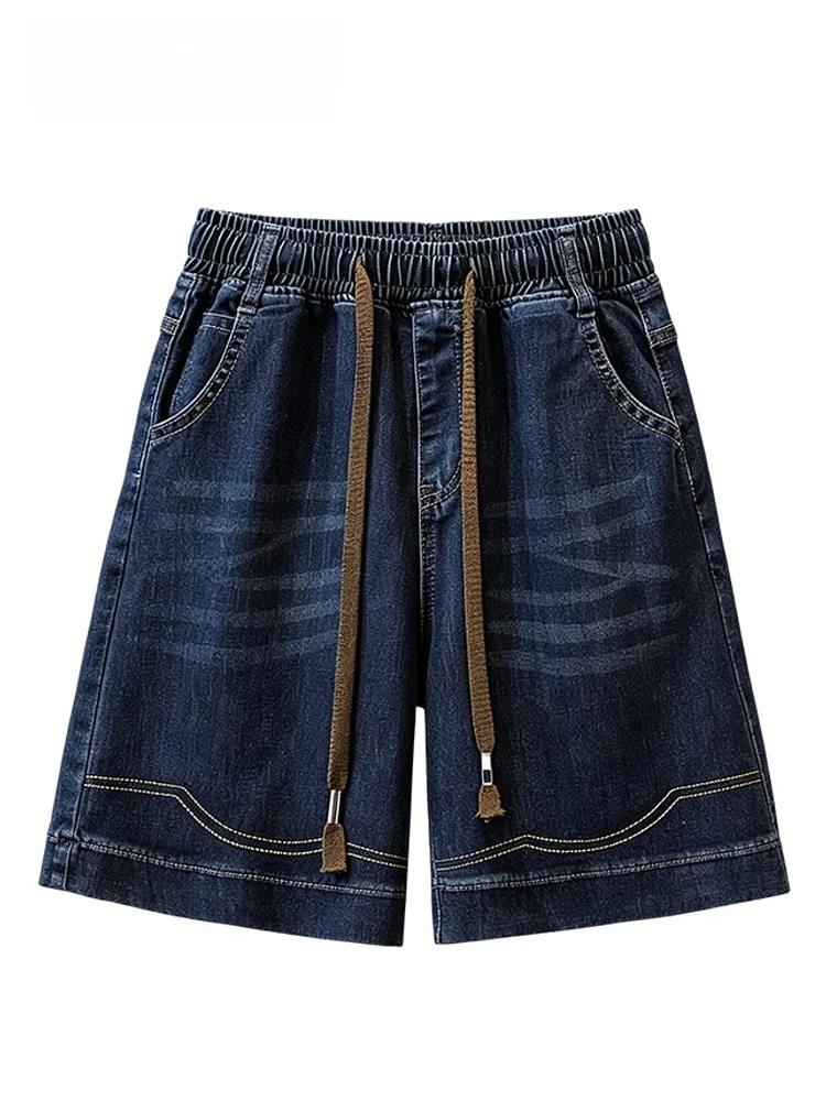

plus Size Denim Shorts Women Summer New Style Fashion Loose Retro Slimming Trendy Pants for Plump Sister Casual Single Piece