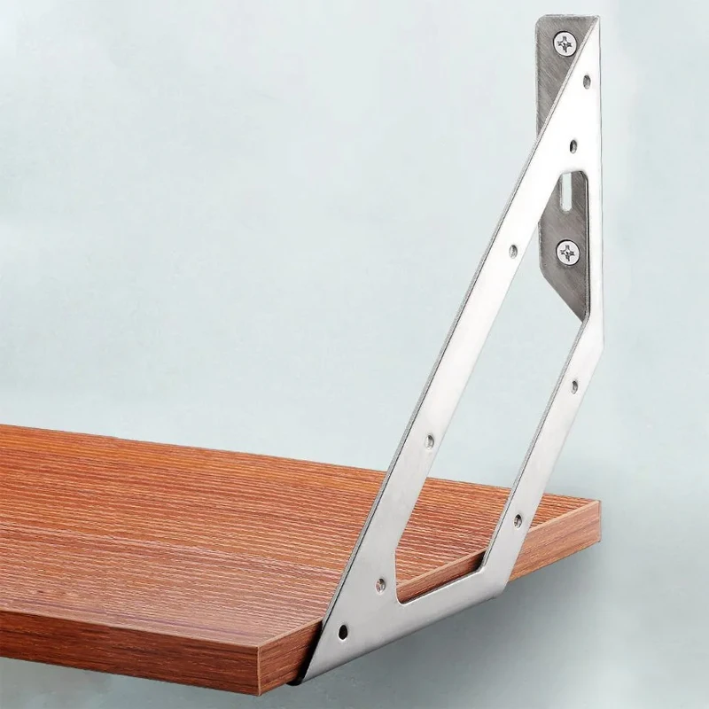 قطعتان من رمز الزاوية الثابت متعدد الوظائف، مثبتات ذات دعامة كبيرة، تستخدم للطاولات والخزائن والأرفف وتقوية الأثاث #6