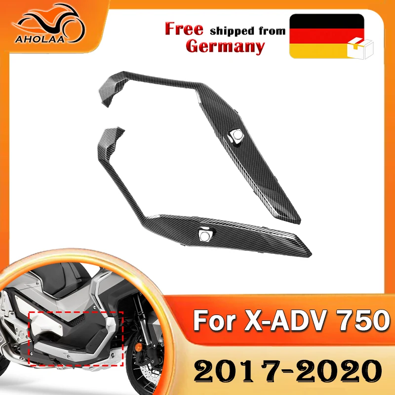 WOLFLINE Copertura del Pannello del Pedale Laterale Inferiore del Pilota Anteriore per Honda X-ADV 750 2017-2020
