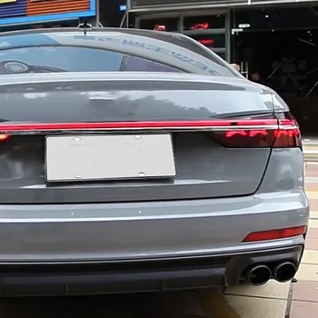For Audi A6 C8 2019-2024 Car Taillights Assembly Upgrade Startup Effect A8 Style through Taillights Tools Accessories