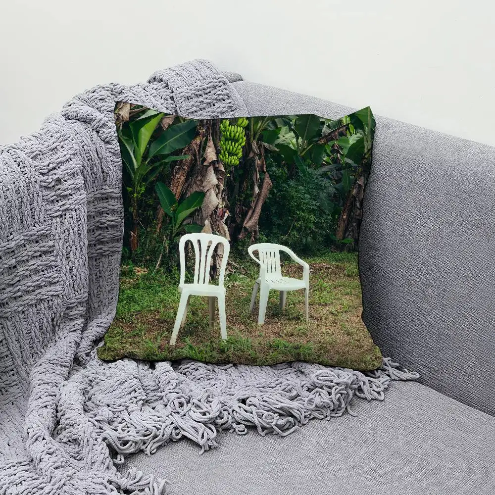 

Bad B-Bunny DeBi TiRAR MaS FOToS 30x30cm 45x45cm Pillow Case Decor Protective Covers Comfortable Soft For Sofa Living Room Home