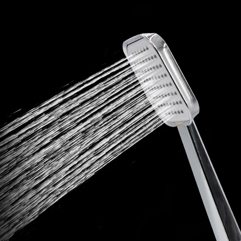 Zhang Ji Shower Head High Pressure Water Saving Large Panel Bath ABS Chrome Plated Square Hand Held Bathroom  Accessories