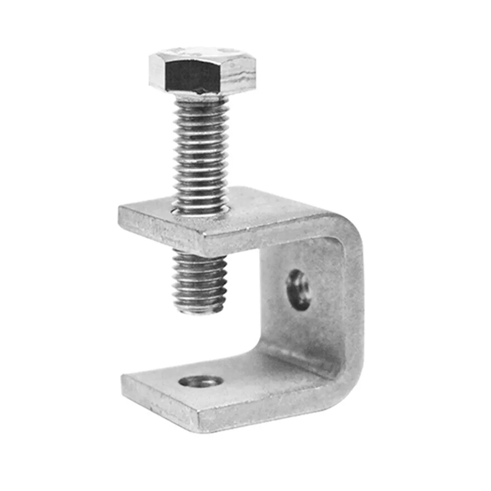 

High Quality C-clamp Jaw Silver Stainless Steel Table Bracket With Screw 0-20mm 1/2/4pcs Cabine Easy To Install