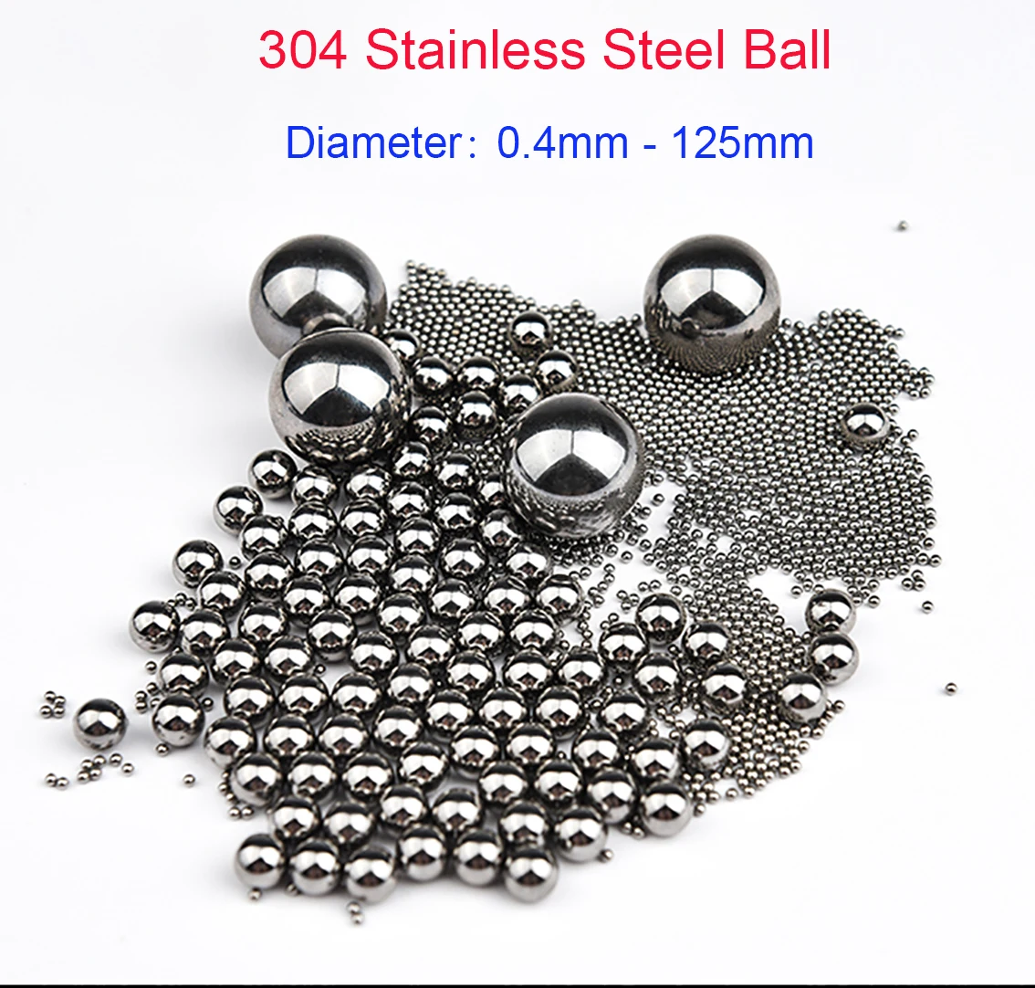 

1-500pcs Solid 304 Stainless Steel Ball Dia 1mm 1.5mm 2mm 2.381mm-38.1mm Round Ball High Precision Bearing Balls Smooth Balls