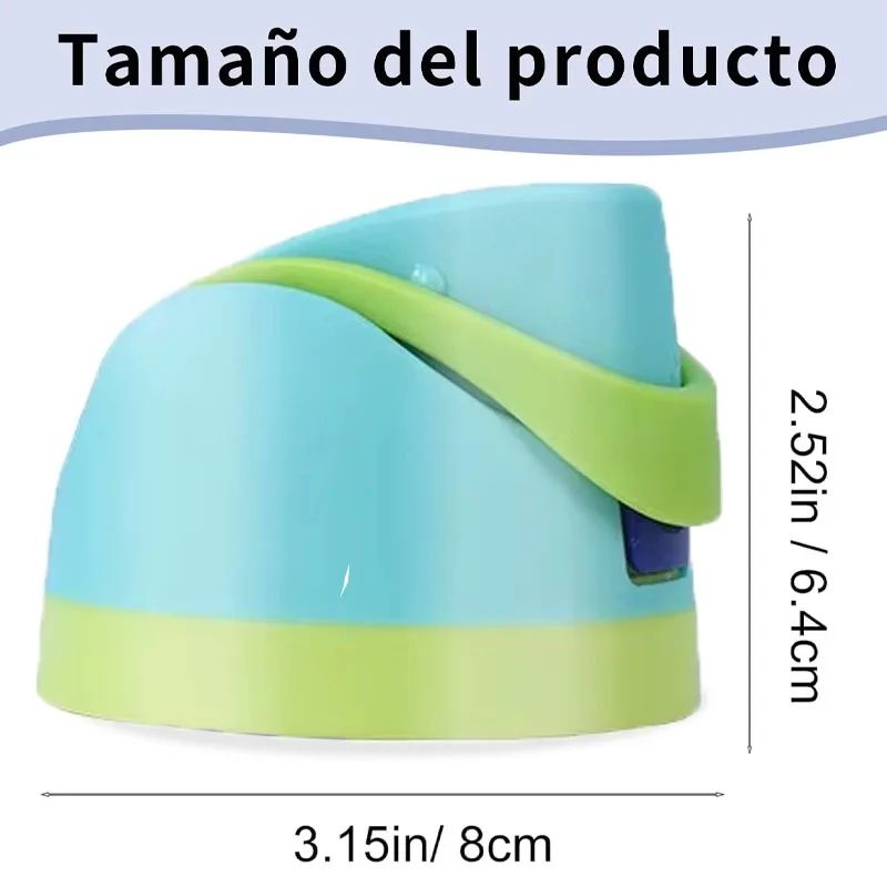 Insulated Cup Lid Kids Thermos Water Bottle Lid Spill Proof Leakproof Free Replacement Flip Top Cover with Handle Portable view 5