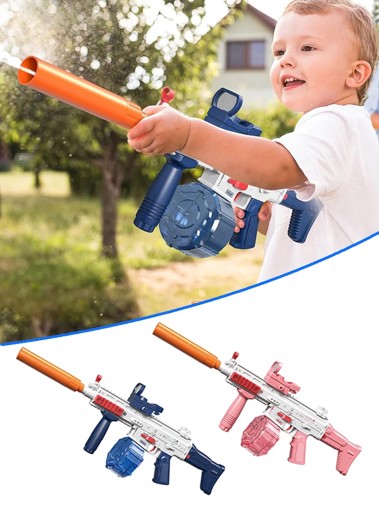 M416 Water Gun Electric Pistol Shooting Toy Full Automatic Summer Shoot Beach Outdoor Fun Toy For Children Boys Girl Adults Gift