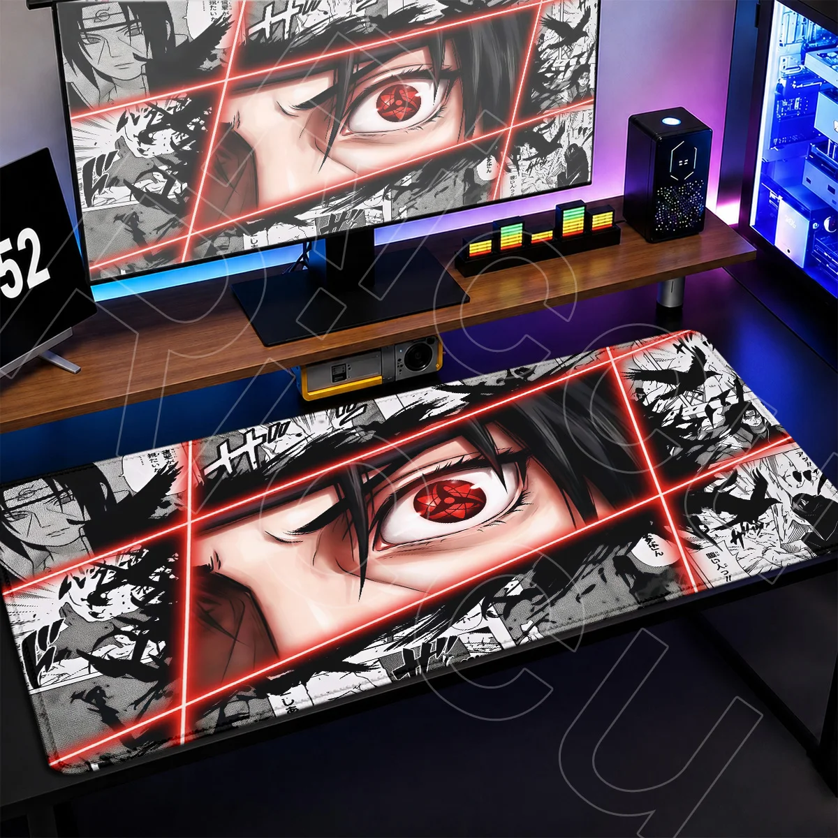 Laptop Gaming Accessories Mouse Mat Rug N-Naruto I-Itachi U-Uchiha Cool Mousepads Office 90x40cm Washable Table Keyboard Carpets