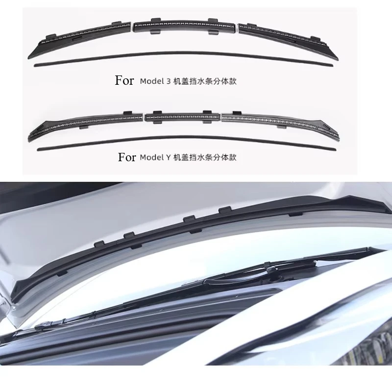 Weatherstrip Front Trunk Hood Chassis Air Inlet Protective Cover Seal Strips Waterproof Strip For Tesla Model 3 Y