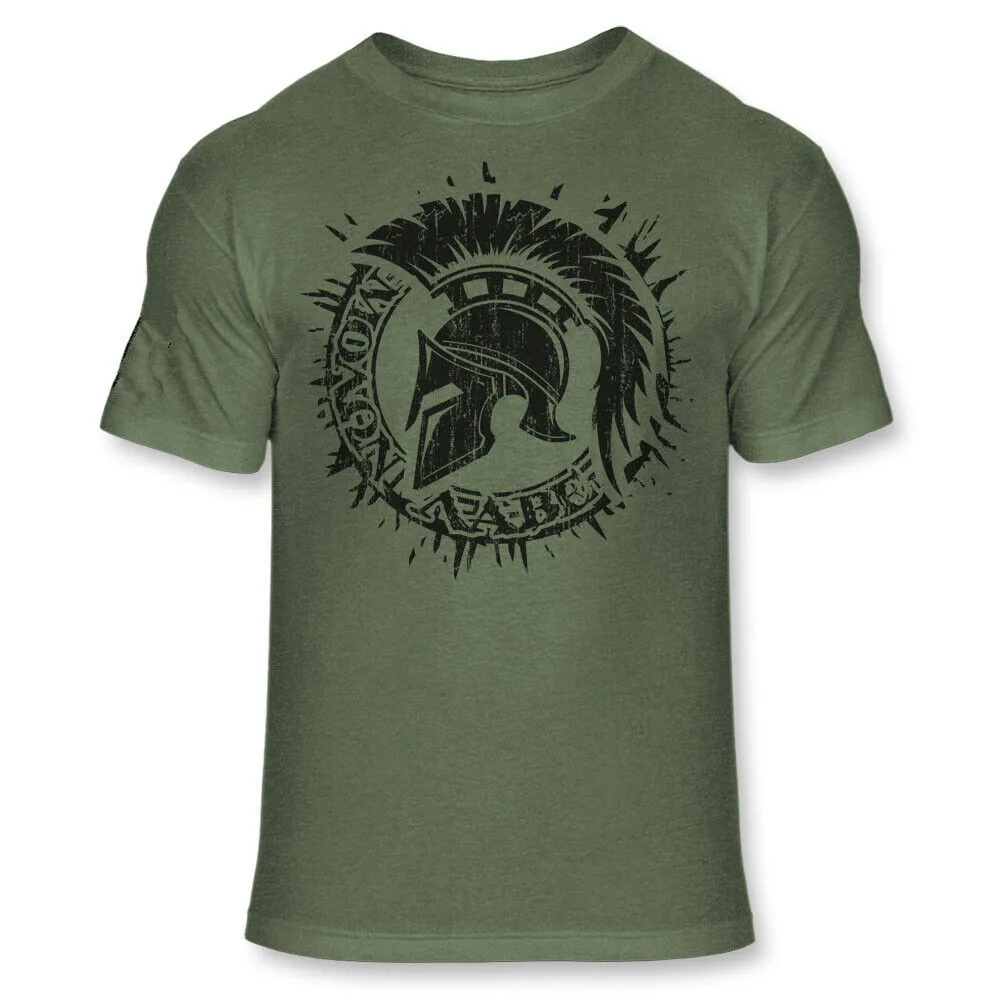 

American Spartan Warrior T-Shirt Patriotic Molon Labe Athletic Blend Men TShirt Short Sleeve Casual Cotton O-Neck T Shirt