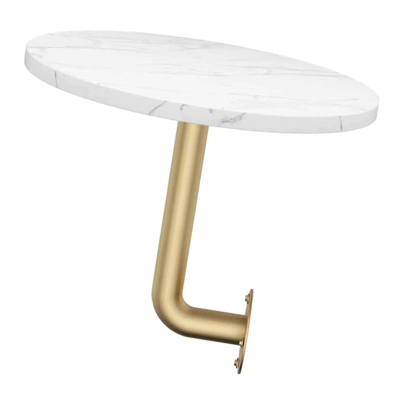 Small Space Saving Round Wall Table Minimalist Contemporary Side Mini Coffee Table for Bedroom Study