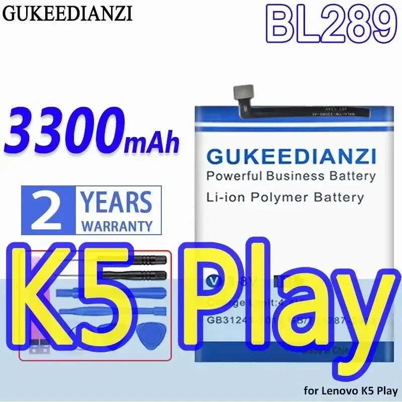 

3300Mah Mobile Phone Battery BL289 Stable Environmentally Friendly For Lenovo K5 Play