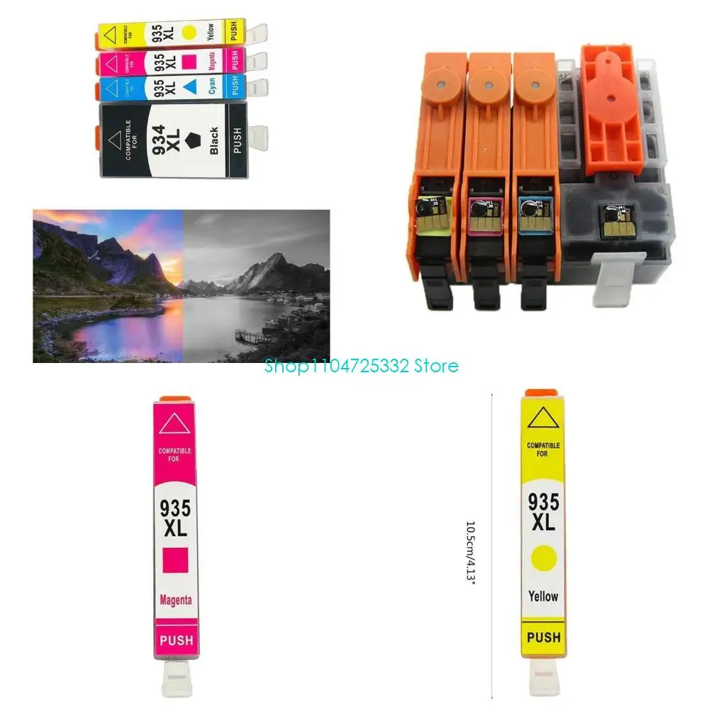 

P5EA 934XL 935XL полный картридж с чипом для Officejet 6812 6830 6815